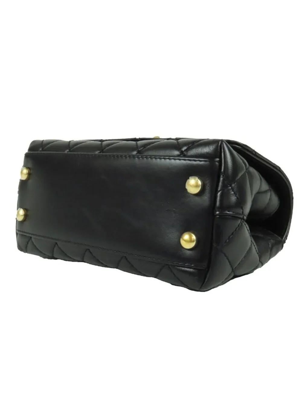 Chanel Coco Handle XS Flap Black Gold Calfskin 2-Way Shoulder Bag